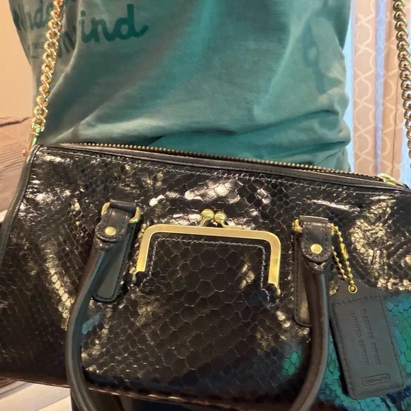 Coach 2008 Black Barrett Bag - Picture 11 of 12